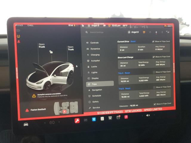 Photo 9 from auction – 2023 TESLA MODEL 3 with VIN 5YJ3E1EB1PF710423