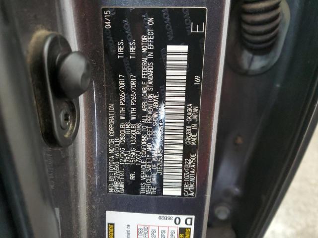 Photo 14 from auction – 2015 TOYOTA 4RUNNER SR with VIN JTEZU5JR5F5102908