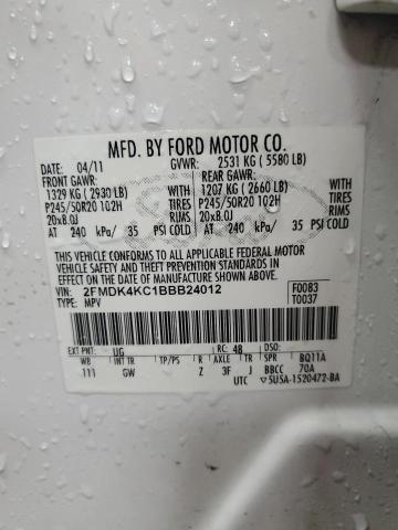 Photo 14 from auction – 2011 FORD EDGE LIMIT with VIN 2FMDK4KC1BBB24012