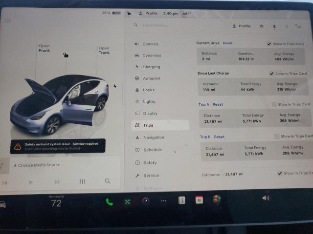 Photo 9 from auction – 2023 TESLA MODEL Y with VIN 7SAYGDEE8PF846532
