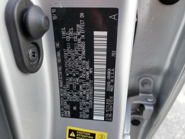 Photo 14 from auction – 2011 TOYOTA HIGHLANDER with VIN 5TDZK3EH1BS027712