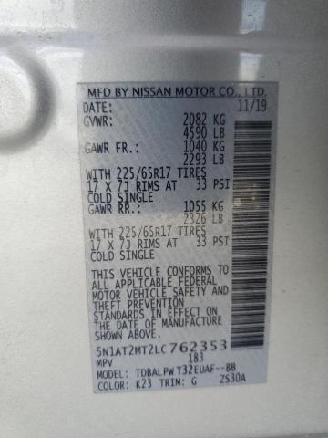 Photo 14 from auction – 2020 NISSAN ROGUE S with VIN 5N1AT2MT2LC762353
