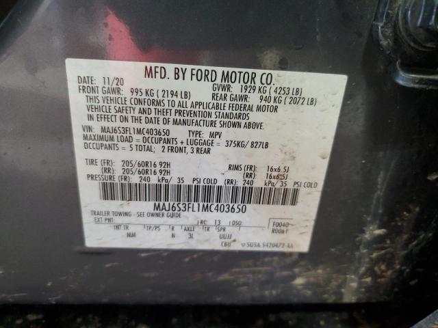 Photo 14 from auction – 2021 FORD ECOSPORT S with VIN MAJ6S3FL1MC403650