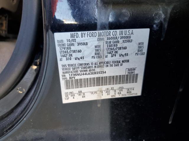 Photo 14 from auction – 2003 FORD EXCURSION with VIN 1FMNU44L63EB25254