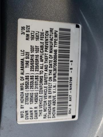 Photo 14 from auction – 2006 HONDA ODYSSEY EX with VIN 5FNRL38706B088446