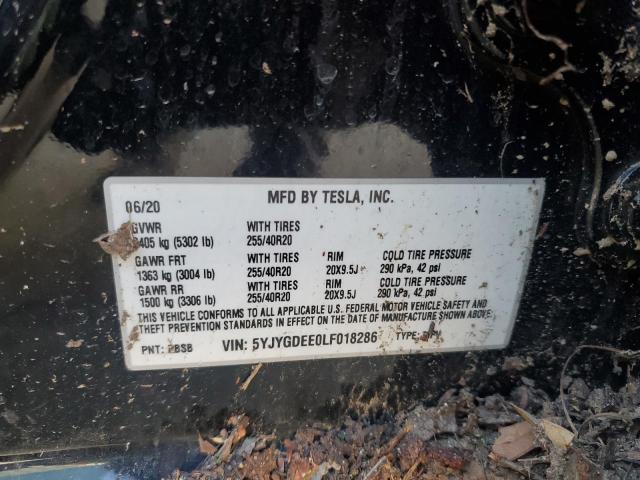 Photo 14 from auction – 2020 TESLA MODEL Y with VIN 5YJYGDEE0LF018286