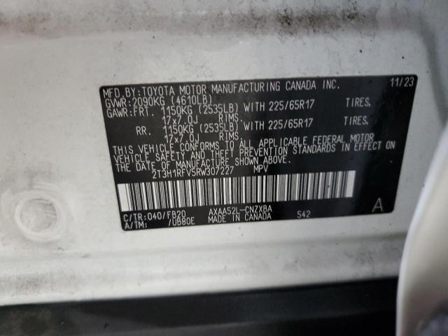 Photo 14 from auction – 2024 TOYOTA RAV4 LE with VIN 2T3H1RFV5RW307227