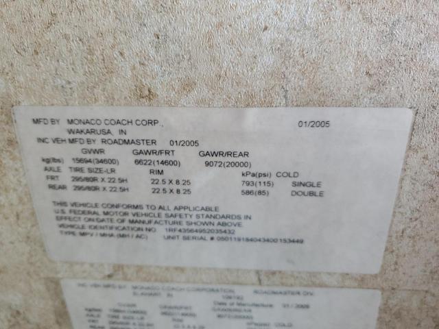 Photo 10 from auction – 2005 ROADMASTER RAIL MONOCOQUE with VIN 1RF43564952035432