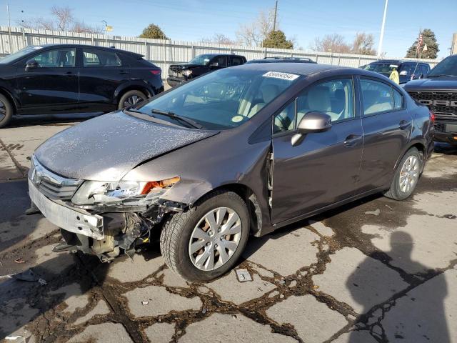 HONDA CIVIC LX 2012 with VIN 2HGFB2F56CH560593 - Photo from auction