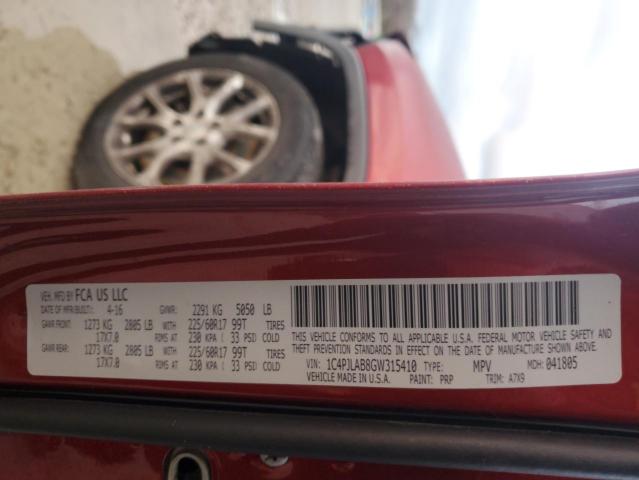 Photo 14 from auction – 2016 JEEP CHEROKEE S with VIN 1C4PJLAB8GW315410