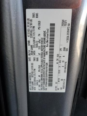 Photo 14 from auction – 2015 FORD TRANSIT T- with VIN 1FBAX2CGXFKA15126