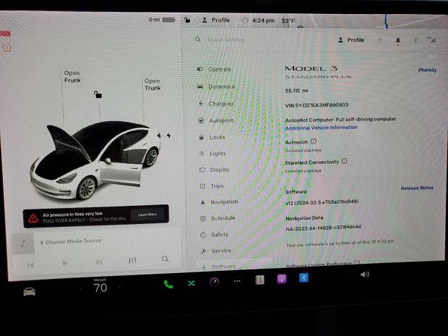 Photo 9 from auction – 2021 TESLA MODEL 3 with VIN 5YJ3E1EA3MF990803