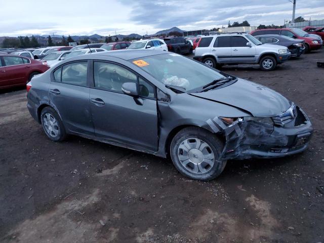 Photo 4 from auction – 2012 HONDA CIVIC HYBR with VIN JHMFB4F22CS003784