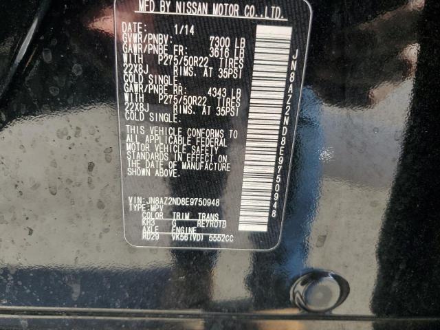 Photo 14 from auction – 2014 INFINITI QX80 with VIN JN8AZ2ND8E9750948