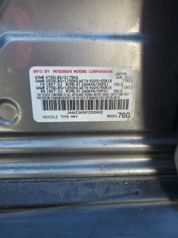 Photo 14 from auction – 2015 MITSUBISHI OUTLANDER with VIN JA4AZ3A30FZ000602