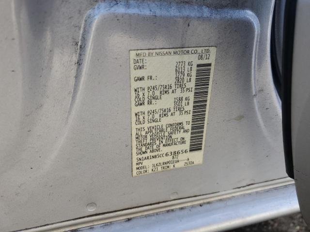 Photo 14 from auction – 2012 NISSAN PATHFINDER with VIN 5N1AR1NB5CC638656