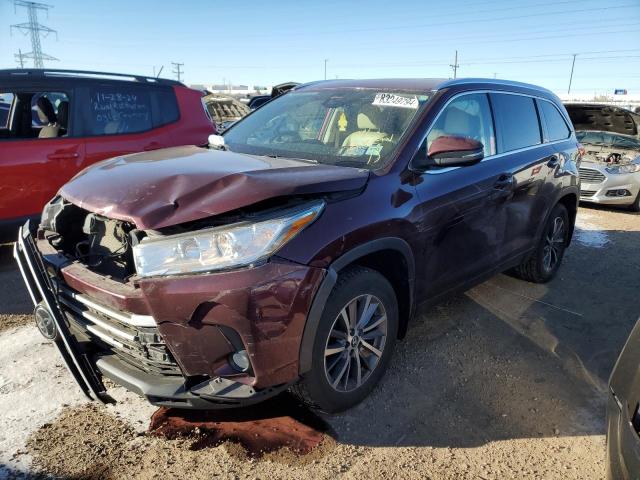 TOYOTA HIGHLANDER 2019 with VIN 5TDJZRFH4KS928115 - Photo from auction