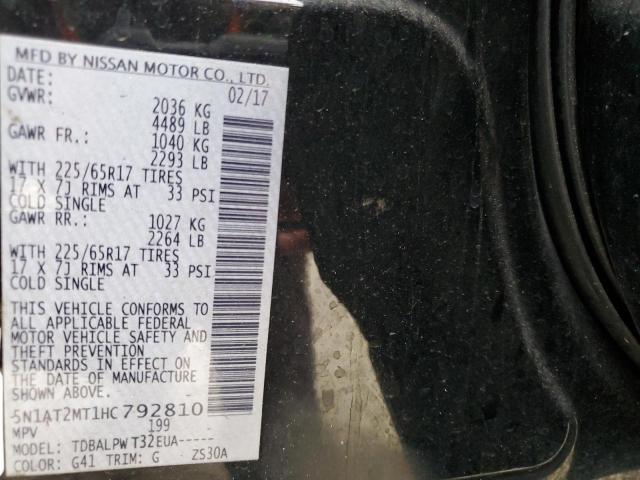Photo 14 from auction – 2017 NISSAN ROGUE S with VIN 5N1AT2MT1HC792810