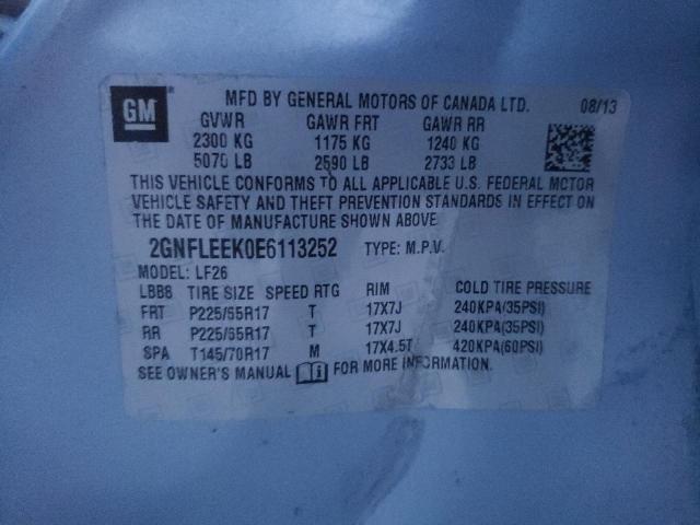 Photo 14 from auction – 2014 CHEVROLET EQUINOX LS with VIN 2GNFLEEK0E6113252