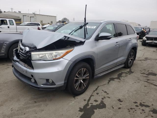 TOYOTA HIGHLANDER 2016 with VIN 5TDJKRFH4GS285759 - Photo from auction