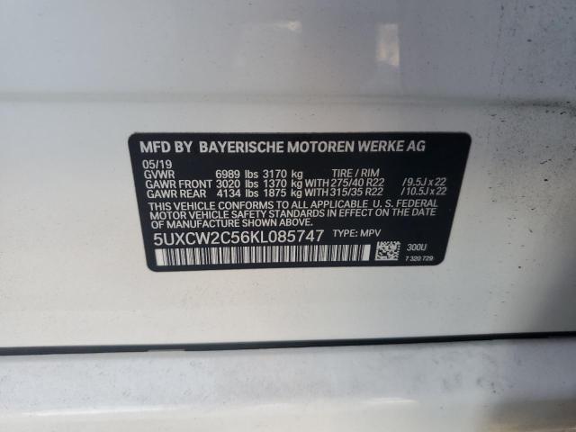 Photo 14 from auction – 2019 BMW X7 XDRIVE4 with VIN 5UXCW2C56KL085747