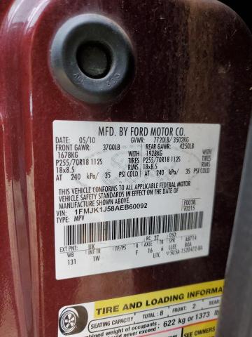 Photo 14 from auction – 2010 FORD EXPEDITION with VIN 1FMJK1J58AEB60092