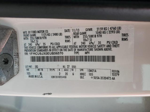 Photo 14 from auction – 2014 FORD ESCAPE TIT with VIN 1FMCU9JX0EUB56570