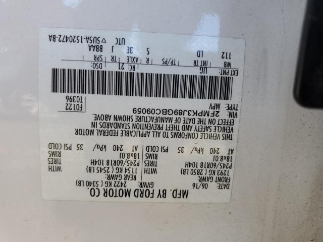 Photo 14 from auction – 2016 FORD EDGE SEL with VIN 2FMPK3J89GBC09059