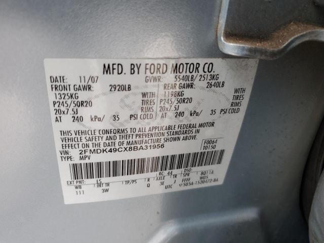 Photo 14 from auction – 2008 FORD EDGE LIMIT with VIN 2FMDK49CX8BA31956