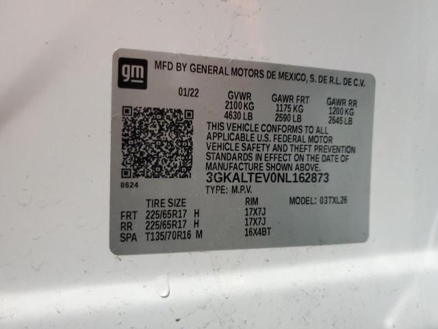 Photo 14 from auction – 2022 GMC TERRAIN SL with VIN 3GKALTEV0NL162873