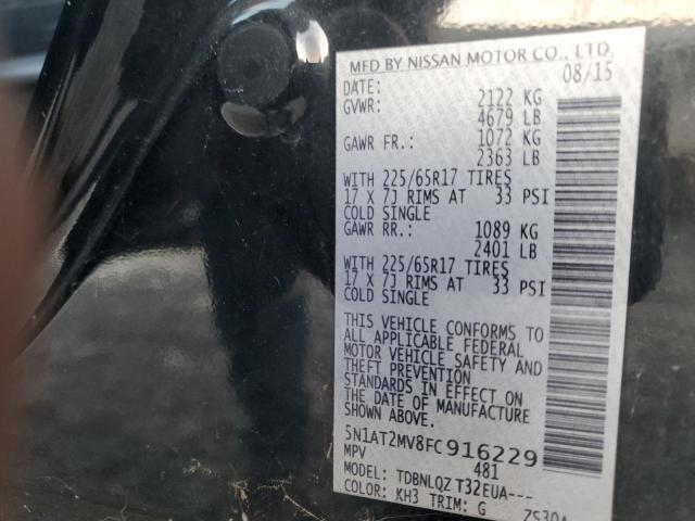 Photo 14 from auction – 2015 NISSAN ROGUE S with VIN 5N1AT2MV8FC916229