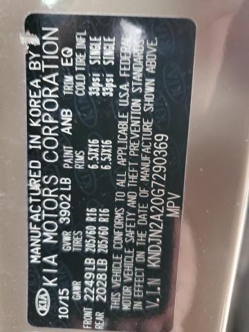 Photo 14 from auction – 2016 KIA SOUL with VIN KNDJN2A20G7290369