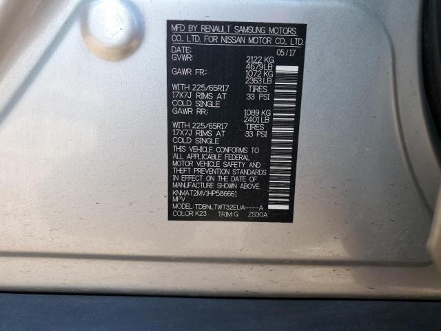 Photo 14 from auction – 2017 NISSAN ROGUE S with VIN KNMAT2MV1HP586661