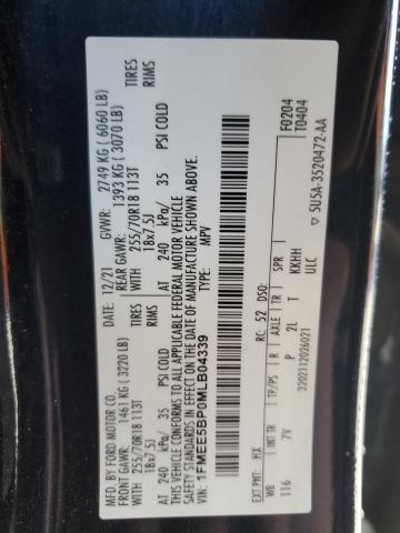 Photo 14 from auction – 2021 FORD BRONCO BAS with VIN 1FMEE5BP0MLB04339