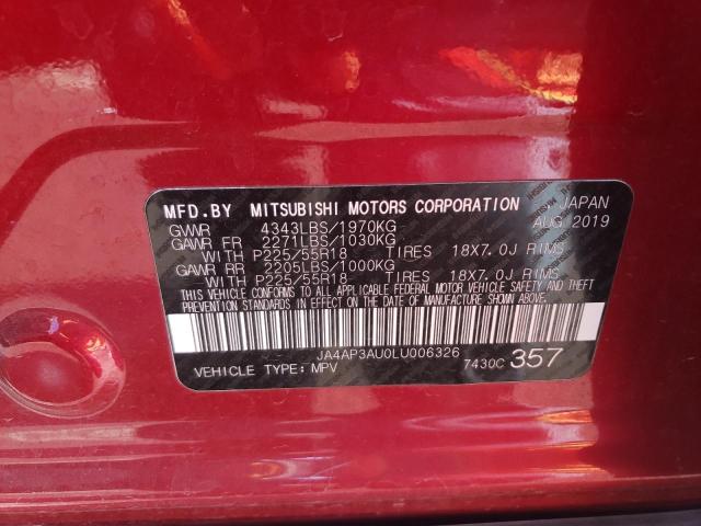 Photo 14 from auction – 2020 MITSUBISHI OUTLANDER with VIN JA4AP3AU0LU006326