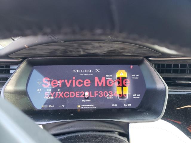 Photo 9 from auction – 2020 TESLA MODEL X with VIN 5YJXCDE29LF303436