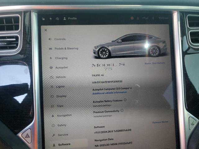 Photo 9 from auction – 2017 TESLA MODEL S with VIN 5YJSA1E16HF206532