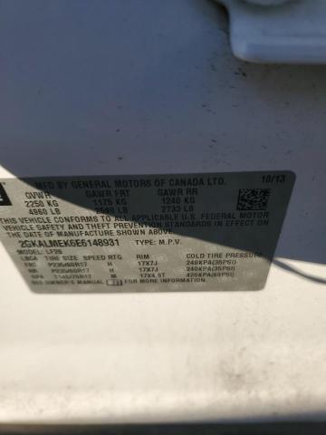 Photo 14 from auction – 2014 GMC TERRAIN SL with VIN 2GKALMEK6E6148931