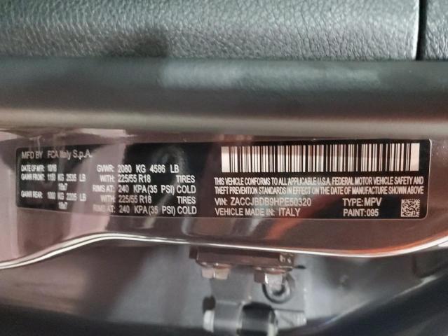 Photo 14 from auction – 2017 JEEP RENEGADE L with VIN ZACCJBDB9HPE50320