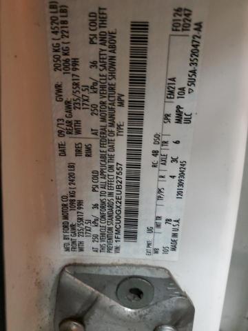 Photo 14 from auction – 2014 FORD ESCAPE SE with VIN 1FMCU0GX2EUB27557