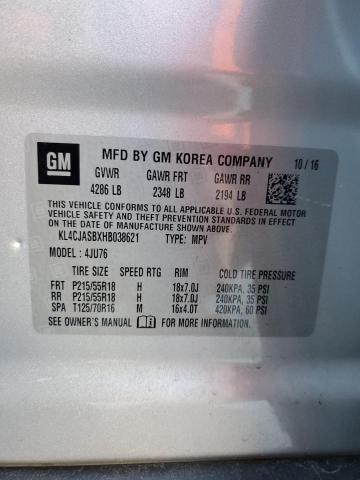 Photo 14 from auction – 2017 BUICK ENCORE PRE with VIN KL4CJASBXHB038621