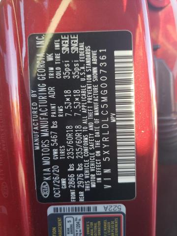 Photo 14 from auction – 2021 KIA SORENTO S with VIN 5XYRLDLC5MG007361