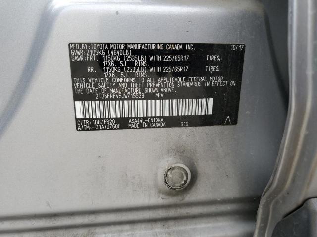 Photo 14 from auction – 2018 TOYOTA RAV4 LE with VIN 2T3BFREV5JW715529