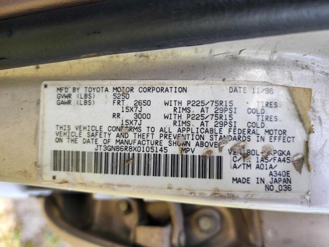 Photo 10 from auction – 1999 TOYOTA 4RUNNER SR with VIN JT3GN86R8X0105145