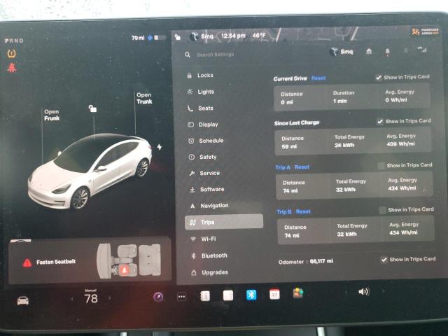 Photo 9 from auction – 2020 TESLA MODEL 3 with VIN 5YJ3E1ECXLF627530
