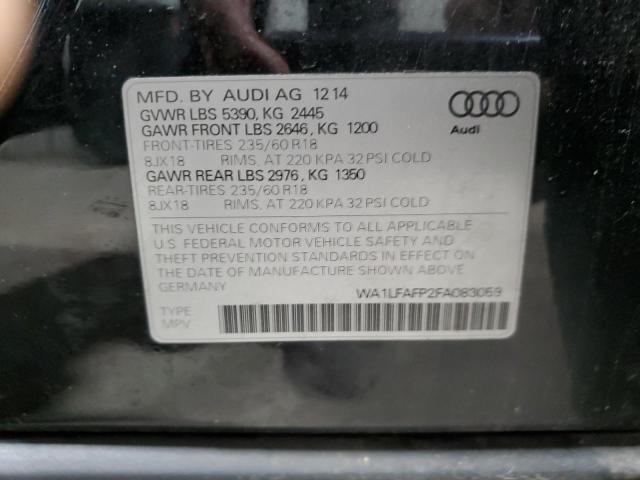 Фото 14 с аукциона – 2015 AUDI Q5 PREMIUM с VIN WA1LFAFP2FA083059