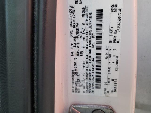 Photo 14 from auction – 2015 FORD ESCAPE TIT with VIN 1FMCU0JX0FUB88934
