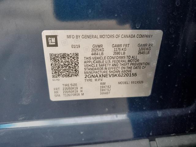 Photo 14 from auction – 2019 CHEVROLET EQUINOX PR with VIN 2GNAXNEV5K6220155