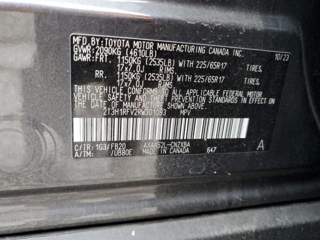 Photo 14 from auction – 2024 TOYOTA RAV4 LE with VIN 2T3H1RFV2RW301093