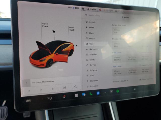 Photo 9 from auction – 2019 TESLA MODEL 3 with VIN 5YJ3E1EAXKF304639